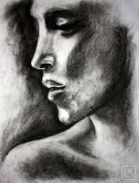 Beginner Black And White Portrait Drawing Easy Charcoal Sketches For Beginners Charcoal Sketch Easy Charcoal Drawings Charcoal Drawing