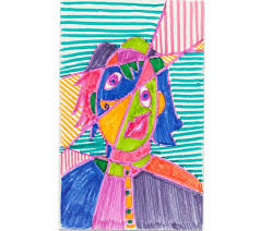Picasso made lots of different he made some crazy portraits which are pictures of people's faces. Abstract Picasso Ish Self Portraits Crayola Com