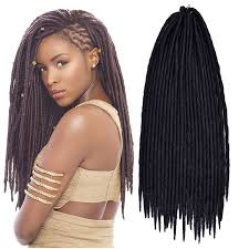 These dreadlocks are medium in thickness and it's in a short style. Soft Dread Lock Twist Hair Faux Locs Crochet Braids Mertmart