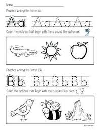 Abc Homework Pages Letter Writing And Sound Practice Worksheets Preschool Writing Homeschool Learning Preschool Letters
