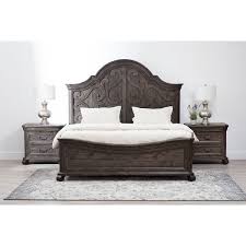 City Furniture Bellamy Dark Tone Panel Bed Furniture Dark Wood Bedroom Furniture Panel Bed