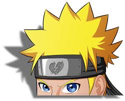 Background stiker pernikahan naruto : Naruto Peeking Vinyl Sticker Anime Crafts Anime Beauty Art Drawings