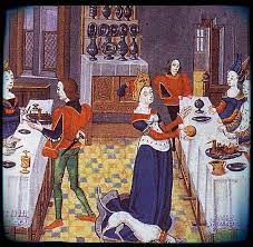 banquet moyen age medieval tapestry medieval art medieval paintings