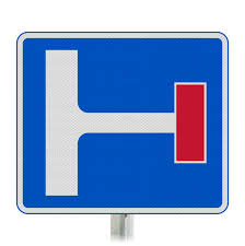 No Through Road For Vehicular Traffic Right Junction Ahead Sign Face Post  Mounted 817 (Face Only) – Start Safety UK