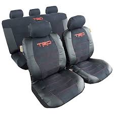 New Arrival Trd Car Seat Covers Universal Size 9pcs Luxury Suede W T Faux Leather For Toyota Tacoma Tacoma Accessories Toyota Tacoma Accessories Toyota Tacoma