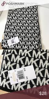 Black And White Scarf Png Michael Kors Black White Scarf Nwt Black And White Scarf Michael Kors Black White Scarves