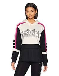 Adidas Black And White Women S Sweatshirt Adidas Originals Women S Racing Aa 43 Hooded Sweatshirt Chalk White Black M