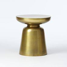 Gold Martini Table West Elm Side Table Gold Side Table Furniture Side Tables