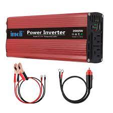 75*80 mm output frequency waveforms: Imoli 2000w Power Inverter Dc To Ac 12v To 110v 120v 4000w Peak Car Converter Automotive Modified Sine Wave Type With 2 Outlets And 2 Usb Charging Ports Buy Online In Bermuda At
