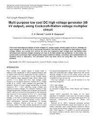 The associated press called the race late wednesday morning. Pdf Multi Purpose Low Cost Dc High Voltage Generator 60kv Output Using Cockcroft Walton Voltage Multiplier Circuit