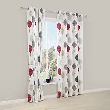 Check spelling or type a new query. Dario Beige Grey Red White Floral Lined Eyelet Curtains W 228cm L 228cm Pair Diy At B Q