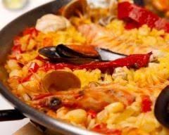 Paella Au Poulet Chorizo Et Fruits De Mer Facile Recette Recettes De Cuisine Paella Au Poulet Recette De Plat