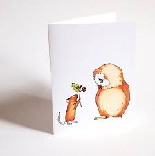 Cute Christmas Card Set Cute Animal Card Funny Christmas Card Funny Holiday Card Rustic 20 00 Funny Holiday Cards Funny Christmas Cards Animal Cards