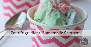 For a richer, creamier sherbet,. 4 Ingredient Homemade Sherbet Recipe