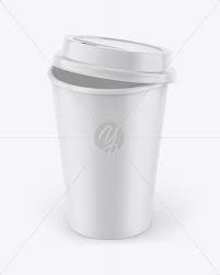 Matte Coffee Cup Mockup In Cup Bowl Mockups On Yellow Images Object Mockups
