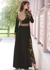Black Georgette Pant Suit With Dupatta Salwar Kameez 1878sl05 Pakistani Dresses Dresses Pakistani Formal Dresses