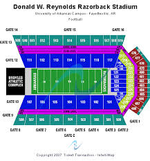 Donald W Reynolds Razorback Stadium Seating Chart