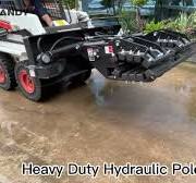Heavy Duty Hydraulic Pole Setter - YouTube