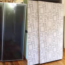 Before And After Ikea Pax Wardrobe Makeover With Wallpaper Diy Ikea Ikeahack Ikeapax Makeover Wallpaper Beforeanda Ikea Pax Ikea Diy Ikea Pax Wardrobe