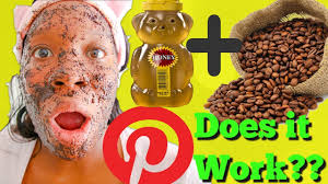 Leave the coffee and turmeric scrub on for 10 to 15 minutes, then remove it with a hot facecloth or in the shower. Clear Skin Face Mask Diy Skincare Honey Coffee Ground Face Mask Diy Youtube