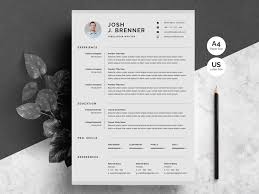 clean cv template by white graphic on