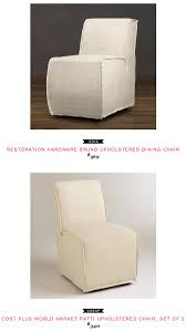 Restoration Hardware Bruno Upholstered Dining Chair 569 Vs Cost Plus World M World Market Dining Chairs Restoration Hardware Dining Chairs Cow Print Chair
