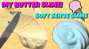 Diy Butter Slime Soft Serve Slime Recipe How To Kids Crafts Soft Serve Slime Butter Slime Recipe Diy Butter