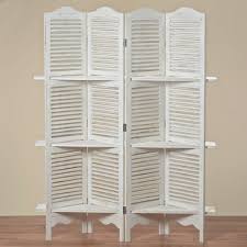 Paravent Mit Regal Jive 180x140x30 Cm Shabby Weiss 4 Teilig Holz Raumteiler Neu Mobel Wohnen Dekor Umfunktionierte Fensterladen Raumteiler Holz Raumteiler