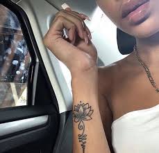 Lotus Flower Arm Tattoo Side Wrist Tattoos Hand Tattoos Tattoos