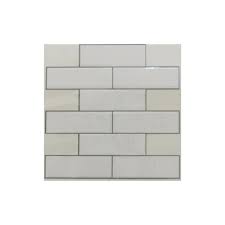 white subway peel and stick tiles