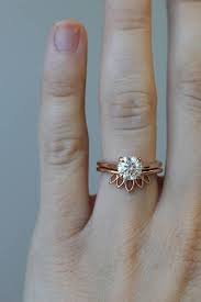 Crown Band Marquise Shaped Solitaire Band Contour Engagement Ring White Gold Unique Engagement Rings Rose Engagement Ring