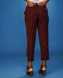 Belted Striped Pants