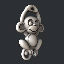 3d Stl Models For Cnc Monkey 3d Model Stl Stl File Format Monkey