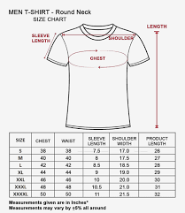 Mens Tee Size Chart Coolmine Community School