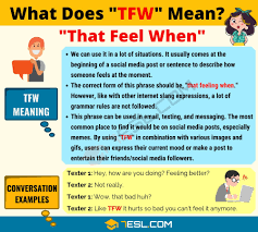 Tfw Meaning What Does Tfw Mean Interesting Text Conversations 7 E S L Learn English Other Ways To Say Learn English Vocabulary