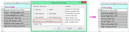 Syntax to clean unwanted characters =substitute ( text , remove_char, ) How To Remove Some Special Characters From String In Excel