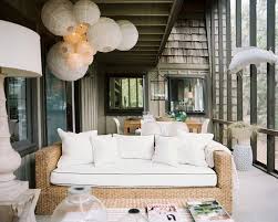 Cozy And Welcoming Apartment Decorating Idea Using Clustered Of Paper Lanterns That Varies In Style And Living Room Photos Bohemian Living Room Interior Design