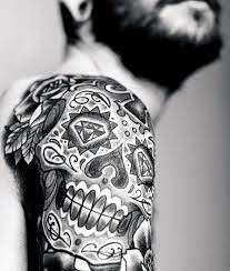Death, skulls, smoke and ghouls play a big part in the sub culture of mexican tattooing. 100 Sugar Skull Tattoo Designs For Men Cool Calavera Ink Ideas Candy Skull Tattoo Sugar Skull Tattoos Mexican Skull Tattoos