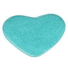 Visit your local at home store to purchase and browse more rugs products. Clearance Non Slip Heart Shaped Area Rug Pad Coral Fleece Bathroom Rugs Durable Super Soft Bath Mat Heart Shaped Blue Buy Online In Aruba At Aruba Desertcart Com Productid 56768822