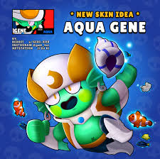 Join us on reddit or on our discord server! Skin Idea Aqua Gene Brawlstars