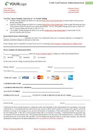 Collect credit card data without charging the card. Credit Card Authorization Forms Free Templates Download Bancardsales Com