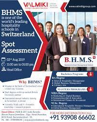 Study In Switzerland Educational Consultant Bachelor Program Hospitality Management
