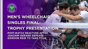 Check spelling or type a new query. Joachim Gerard Vs Gordon Reid Gentlemen S Wheelchair Singles Final Post Match Wimbledon 2021 Youtube