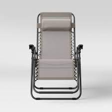 Several types of lawn chairs with arms are on the market. Zero Gravity Patio Lounger Room Essentials Target