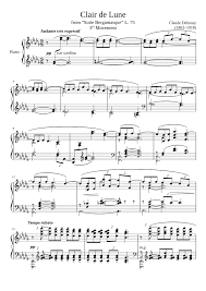 Clair De Lune Sheet Music For Piano Download Free In Pdf Or Midi Piano Sheet Music Free Piano Sheet Music Classical Piano Sheet Music