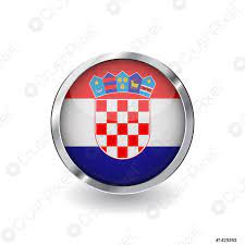 Croatian flag #croatia #hrvatska gemerkt von: Flagge Von Kroatien Knopf Mit Metallrahmen Und Schatten Kroatien Flagge Stock Vektorgrafi Crushpixel