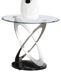 Maybe you would like to learn more about one of these? Homelegance Firth Round Glass End Table Chrome And Black Metal Traditional Side Tables And End Tables By Beyond Stores Houzz