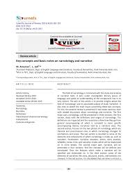 Pdf Key Concepts And Basic Notes On Narratology And Narrative