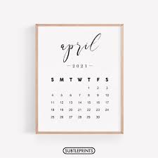 Laden sie die passenden bildgröße des wallpaper mit kalenderblatt jetzt herunter. Monat April 2021 Kalender Druck Schwangerschaft Ankundigung Etsy