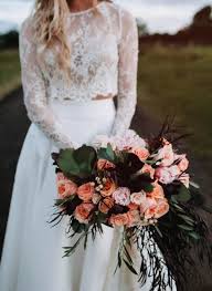 For elegant, affordable wedding accessories, visit us real touch peach coral faux ranunculus. Lush Bohemian Bridal Style And Peach And Coral Bridal Bouquet Wedding Inspiration Board Junebug Weddings